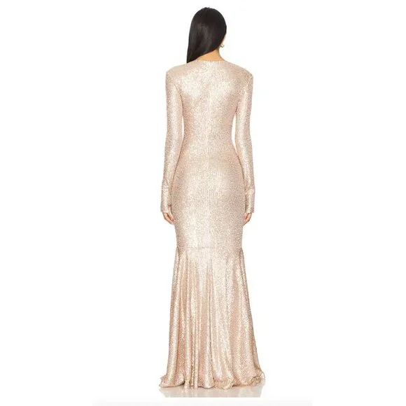 Norma Kamali Long Sleeve Fishtail Gown NWOT - Size XS